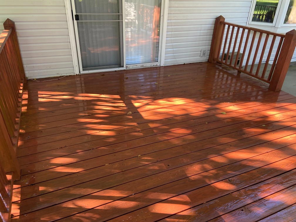 Deck softwashing