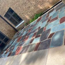 Slate roof patio cleaning 1