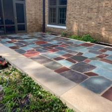 Slate roof patio cleaning 3